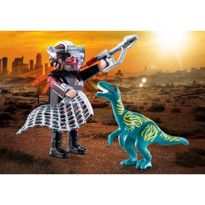 Фигурка героя Playmobil DuoPack Velociraptor with Dino Catcher (70693)