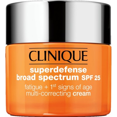 Cremă pentru față Clinique Superdefense SPF 25 Fatigue + 1st Signs of Age Multi-Correcting Cream/Gel 1/2 30ml