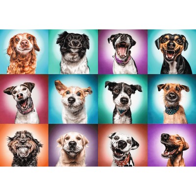 Puzzle Trefl 2000 Funny Dog Portraits II (27119)