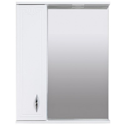 Шкаф с зеркалом Bayro Deco One 650x750 L White (105021)