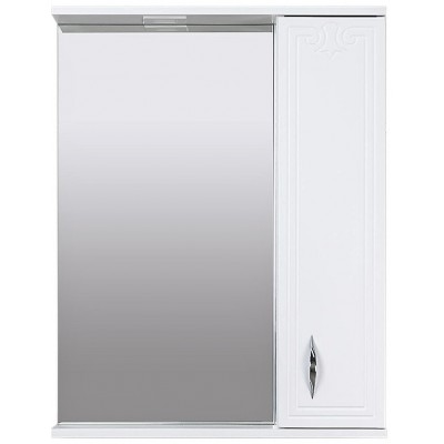 Шкаф с зеркалом Bayro Deco One 650x750 R White (105022)