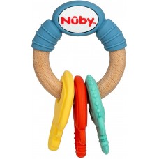 Игрушка-прорезыватель Nuby Wood & Silicone (NV06008)