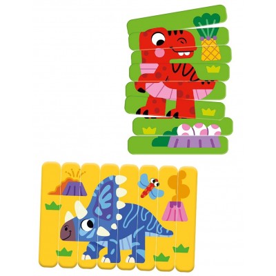 Puzzle Roter Kafer 16 Sticks Dinosaurs (RK1090-02)