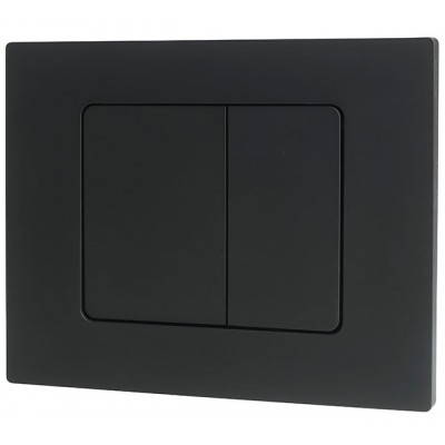 Placă de comandă Wirquin Square Black Mat (55722890)