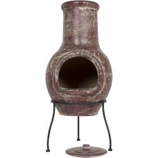 Aragaz cămin La Hacienda Essentials Clay Chiminea Large Red (65026)