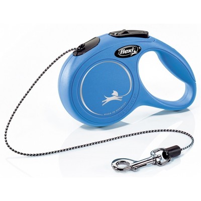 Lesă Flexi New Classic Cat XS Cord 3m Blue