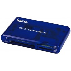 Картридер Hama USB 2.0 Multicard Reader 35in1 Blue (55348)