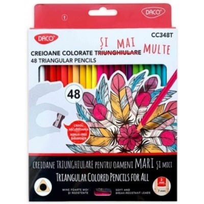 Creioane colorate Daco 48pcs (CC348T)