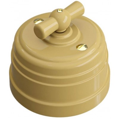 Intrerupator Vintage Switch Retro Dublu 10A IP20 Sand (13246)