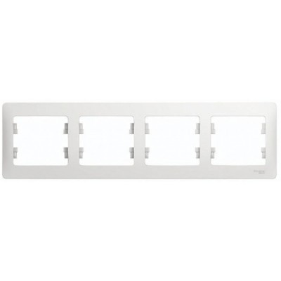 Рамка для розеток и выключателей Schneider Electric 4PL White (11159)