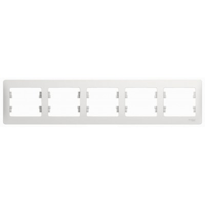 Рамка для розеток и выключателей Schneider Electric 5PL White (11163)