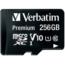 Карта памяти Verbatim micro SDXC 256Gb + Adapter (44087)