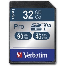 Карта памяти Verbatim SDHC Pro 32GB (47021)