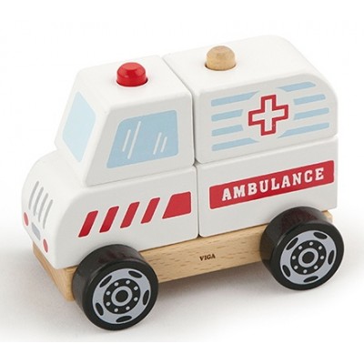 Кубики Viga Stacking Ambulance (50204)