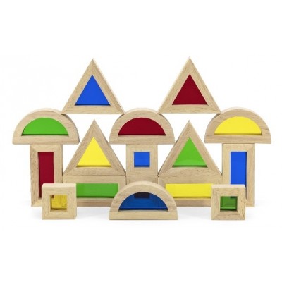 Кубики Viga Large Color Blocks 16pcs Set (44565)