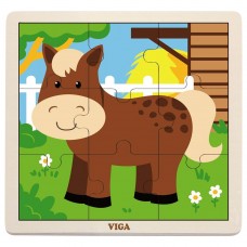 Пазл Viga 9 Puzzle Horse (51439)