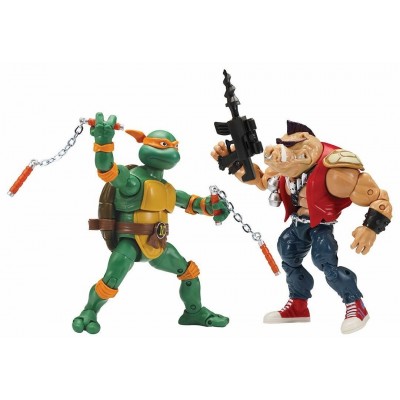 Фигурка героя TMNT Ninja Michelangelo vs Bebop (81277)