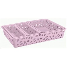 Корзина для хранения Econova Pink 4pcs (46329)