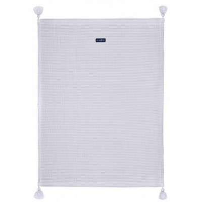 Одеяло для малышей Womar Zaffiro Wafel+Tassel 75x100cm Grey