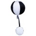 Jucărie cu sunătoare BaliBazoo Visual Ball Black\White (80305)