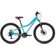 Велосипед Forward Jade 24 2.0 disc (2021) Turquoise/Pink