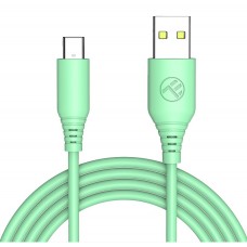 USB Кабель Tellur Silicone USB to Type-C 1m Green (TLL155401)