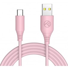 USB Кабель Tellur Silicone USB to Type-C 1m Pink (TLL155402)