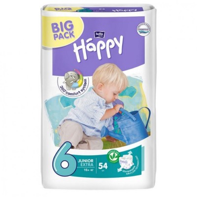 Scutece Bella Baby Happy Junior Extra 6/54pcs
