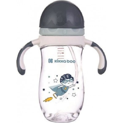 Поильник Kikka Boo Tritan Sippy Cup With a Straw Superboy Gray 300ml