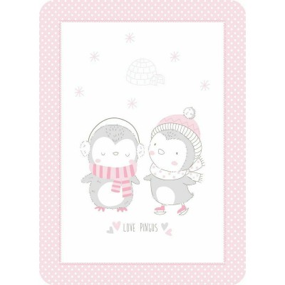 Одеяло для малышей Kikka Boo Love Pingus Pink 110x140cm