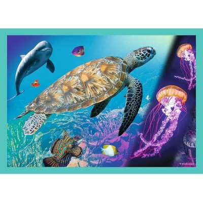 Puzzle Trefl 4in1 The Mysterious World of Animals (34382)