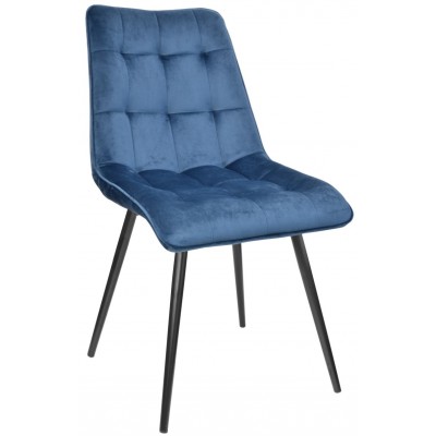 Scaun Deco Capella Blue/Black Leg
