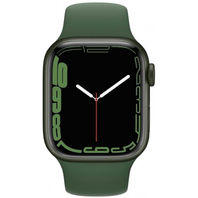 Smartwatch Apple Watch Series 7 41mm Green Aluminium Case with Clover Sport Band (MKN03)