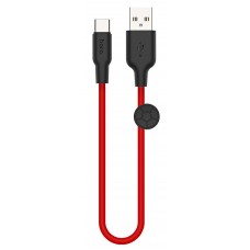 USB Кабель Hoco X21 Plus for Type-C 0.25m Black/Red