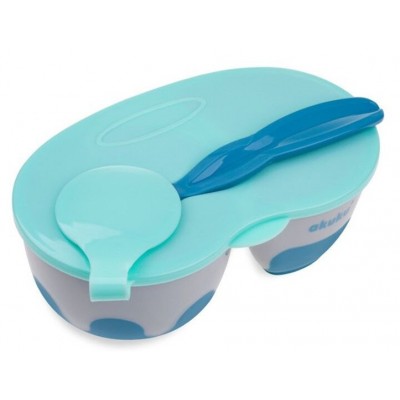 Двухсекционная тарелочка Akuku A0303 Grey/Blue
