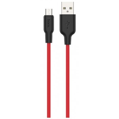 USB Кабель Hoco X21 Plus for Micro Black/Red