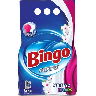 Стиральный порошок Bingo White & Colors 6kg