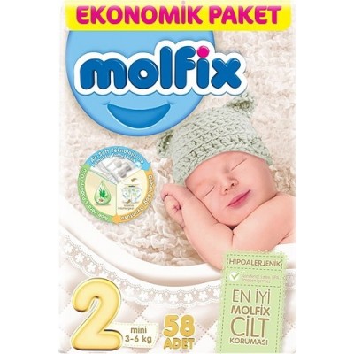 Scutece Molfix Mini 2/58pcs