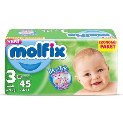 Подгузники Molfix Midi 3/45pcs