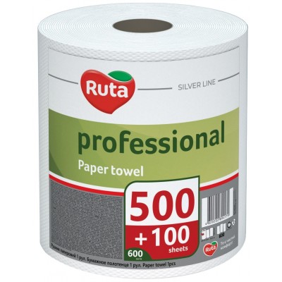 Бумажные полотенца Ruta Professional 2 слоя 600 листов 1 рулон