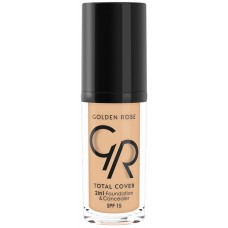 Fond de ten pentru față Golden Rose Total Cover 2in1 Foundation & Concealer 03