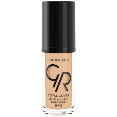 Тональный крем для лица Golden Rose Total Cover 2in1 Foundation & Concealer 03