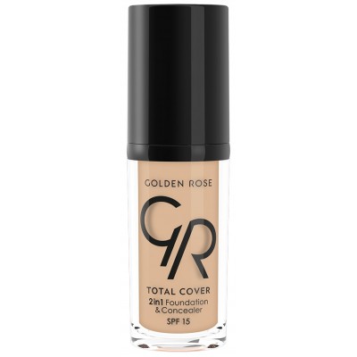 Тональный крем для лица Golden Rose Total Cover 2in1 Foundation & Concealer 05