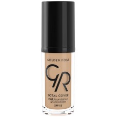 Fond de ten pentru față Golden Rose Total Cover 2in1 Foundation & Concealer 06