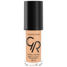 Fond de ten pentru față Golden Rose Total Cover 2in1 Foundation & Concealer 07