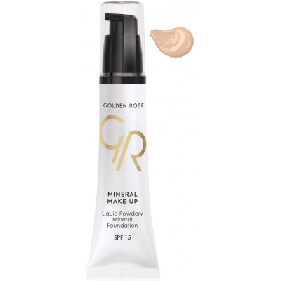 Тональный крем для лица Golden Rose Liquid Powdery Mineral Foundation 01