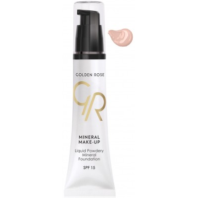 Тональный крем для лица Golden Rose Liquid Powdery Mineral Foundation 03