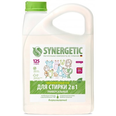 Гель для стирки Synergetic 2в1 5л