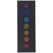 Covoraș fitness Gaiam Black Chakra (173x61x0.6cm)