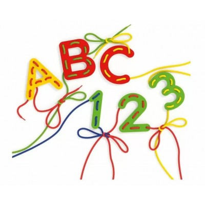 Набор цифр и букв Quercetti Montessori ABC+123 Q2808
